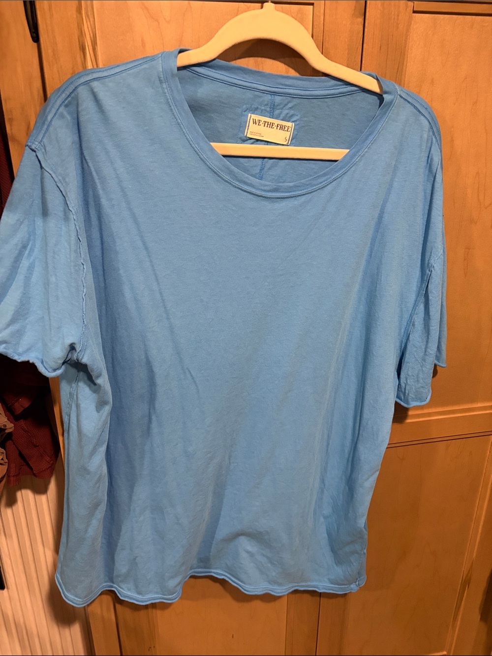 We The Free Light Blue Short Sleeve Crewneck Tee